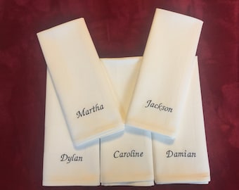 Gestickte personalisierte Serviette