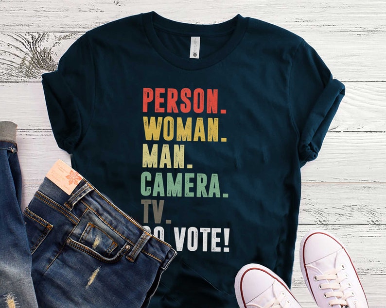 Hoodie Sweatshirt Pro Donald Trump Shirt Person Woman Man Camera TV Go Vote T- Shirt Binden Shirt Vote Shirt Political Shirts Tanktop