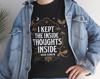 Ich behielt die inneren Gedanken drinnen Shirt, Drachenreiter Shirt,Quest Squad Shirt, Buchliebhaber Geschenk für sie