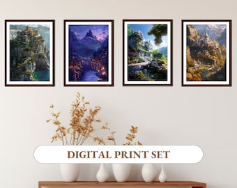 Night Court Druck, Velaris Druck, ACOTAR digitale Kunstdrucke, Spring Court, Autumn Court, Summer Court, ACOTAR, ACOMAF, Sarah J Maas Drucke