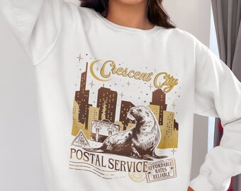 Crescent City Postal Service Bookish Sweatshirt, Lunathion Crescent City Merch, Sarah J Maas Merch, Heavy Cotton Tee Bookish Gift