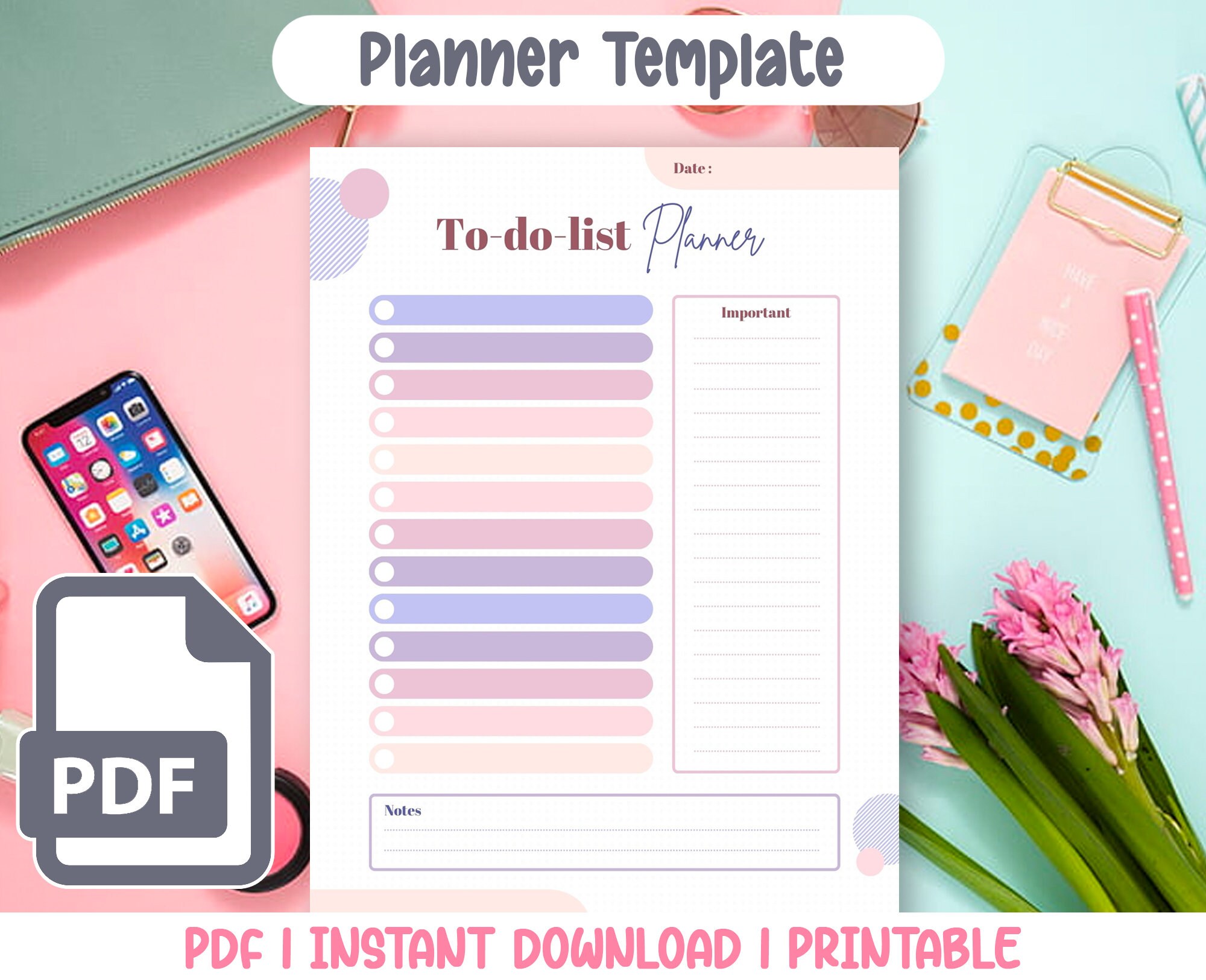To Do List Digital, to Do List Printable, to Do List Template, to Do