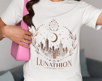 Crescent City Bryce Quinlan Bookish Tshirt, Lunathion Crescent City Merch, Sarah J Maas Merch, Heavy Cotton Tee Gift For Readers