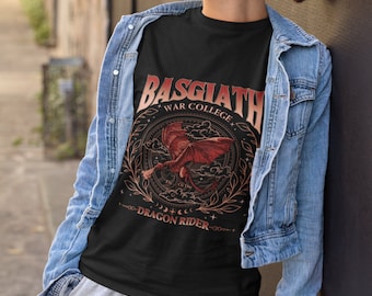 Shirt Basgiath College, T-shirt Dragon Riders Quadrant, Fourth Wing-merchandise, shirt Dragon Rider, shirt vierde vleugel, violet Sorrengail, schoolse cadeau
