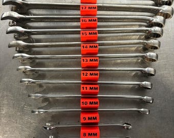 Spanner holder, tool box organiser 6-24mm