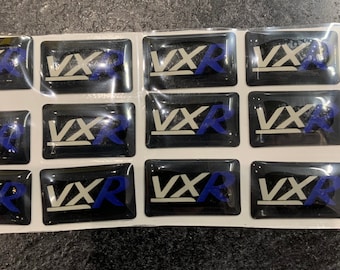 VAUXHALL VXR BLUE Mini Sticker Decal Emblem Badge Wheel Button Dash X 5