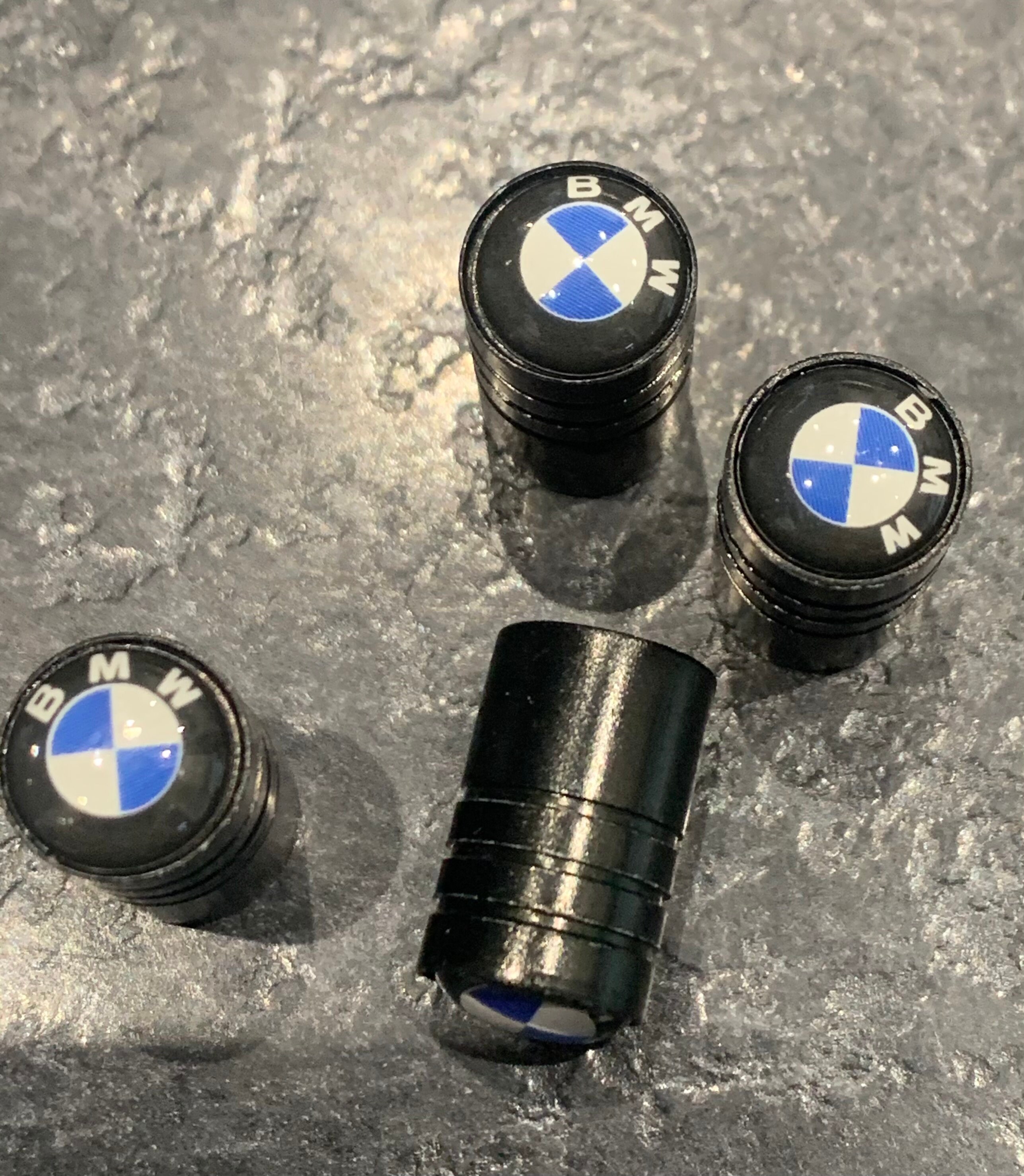 BMW Tyre Wheel Valve Dust Caps NOIR X 4 Etsy