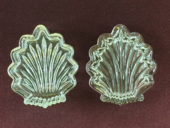 Gorham Crystal Shell Trinket Pot, Vintage Cut Gla… - image 6