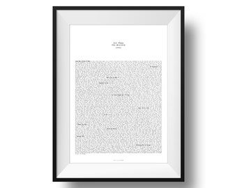 Hot Fuss The Killers Print | Fine Art | Colour | Wall Art | Iconic Album | Lyrics | Decor | A4 | A3 | A2