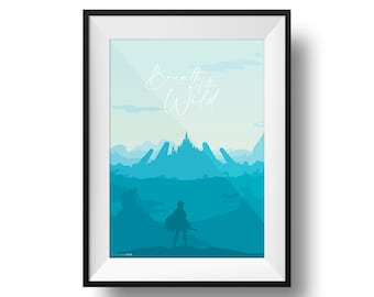 Breath of the Wild Print | Fine Art | Colour | Wall Art | Zelda | Video Game | Decor | A4 | A3 | A2