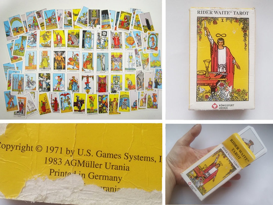 1983 Vintage Tarot Card Deck Complete Rider Waite Tarot Cards Etsy