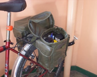 Waterproof bike bag, vintage bicycle bags, waterproof pannier