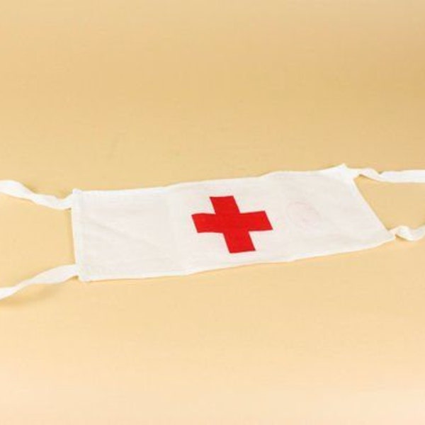 Medic Arm Band, Polish Army Medical Service Armband, Military Antiques, Medic Red Cross Arm Band, Field Hospital Equipment