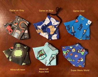 KIDS 5-8 years old 3 Layer 3D Face mask Washable Reusable Cotton Adjustable straps