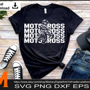 Simple Motocross Kid, Motocross svg, Dirt bike svg, Biker svg - SVG cut file, Vector, Png, Dxf & Silhouette
