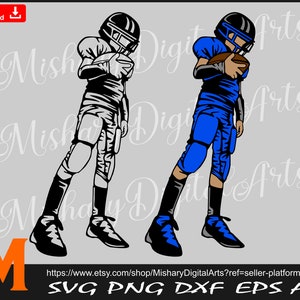 Layered Football Boy Player, American Football svg, Football Name and Number for Cricut, CNC, Vinyl Cutter, Decal Sticker, T-Shirt File.