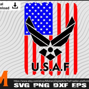 Us Air Force Colored Us Flag Air Forces SVG - Air Force SVG, Veteran Clipart, US Flag Svg for Armed Forces