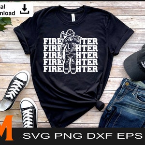 Herhaald Brandweerwoord, Brandweerman svg, Brandweerman svg - Digitale Download
