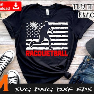 Racquetball svg, Racquetball Guy svg, Racquet svg, Racquetball Boy svg - Digital Downloads