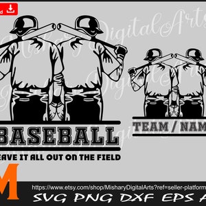 Baseball Team svg, Baseball Brother svg, Baseball svg, PNG, CNC, Laser, Vinyl Cutter, Silhouette, Cricut, Decal, Sticker, T-Shirt File