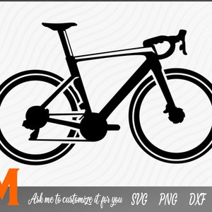 Cooles Rennrad Logo Silhouette Fahrrad SVG, - Fahrrad Schneidedatei, Mountainbike Vektor, svg Dateien für Mountainbiken