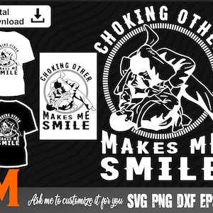 Choking other makes me happy, BJJ svg,  Jiu Jitsu Fighter, Martial Arts svg - SVG Cut File, Png, Vector, Silhouette Digital Download