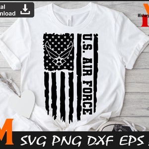 US Air Force svg, Patriotic US Flag svg, Air force svg - Cuttable and Printable Digital Download Files.