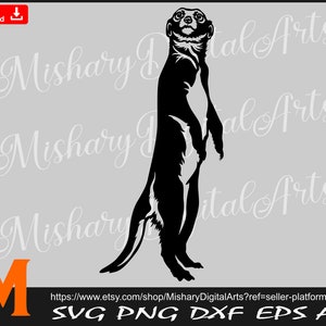 Stehende Erdmännchen Svg, Spirit Animals Svg, Erdmännchen Silhouette, CNC, Aufkleber, Vinyl Cutter, Cricut, T-Shirt Datei.