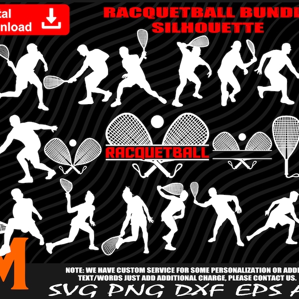 Racquetball Bundle svg, Racquetball svg,  Racquetball svg, Bundle svg - Cut and Print Digital Instant Downloads