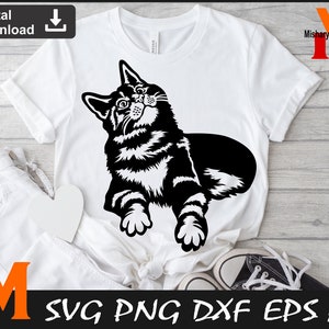 Peeking Cat svg, Cat Silhouette, Cat svg, Cat Vector, Cat Png - Cut and Printable Digital Downloads