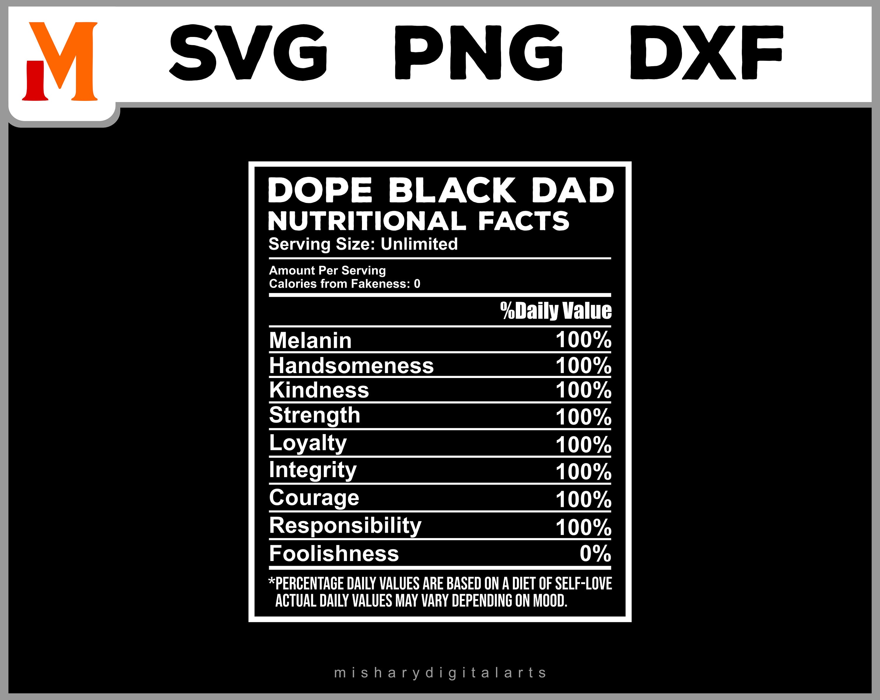 Dope Black Dad SVG definition of Black Dad black man svg | Etsy