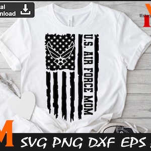 US Air Force svg, Air Force Mom svg, Patriotic US Flag svg, Air force svg - Cuttable and Printable Digital Download Files.