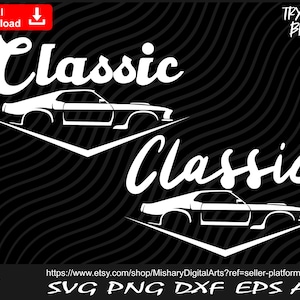 Oldtimer Logo, Oldtimer svg, Vintage Auto svg - Digital Instant Downloads