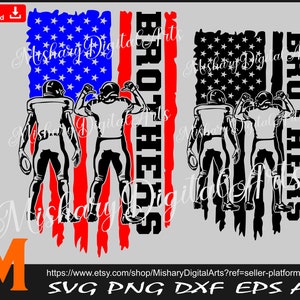 Football Brothers svg, American Football Svg, Football Buddy svg para Cricut, CNC, cortador de vinil, adesivo de decalque, arquivo de camiseta.