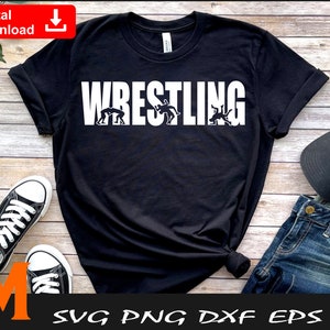 Cool Wrestling Text, Wrestling svg, Wrestler svg - Digital Downloads