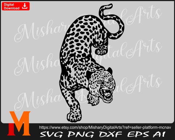 Leopard is Hunting Vector Bundle PNG Graphic by Design SVG