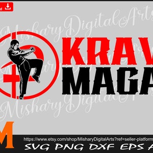 Krav Maga Combat Decal Sticker - Silver IDF Israel Defense Force Vinyl For Cars, Windows & More
