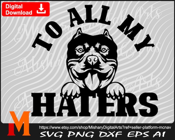 To All My Haters, Funny Pitbull Face, Peeking American Bully