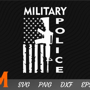 Militär Polizei Patriotische US Flagge, Polizei svg, Militär svg, Armed Forces svg - SVG Schnittdatei, Vektor, Png, Dxf, Silhouette Digitaler Download