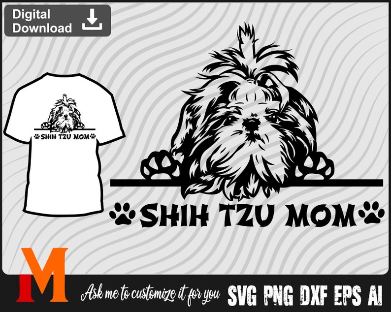 Shih Tzu Mom Dog Lover T-Shirt – Unisex Gift For Women & Men, Pet Owner Apparel - View #9