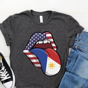Filipino Roots Shirts, Filipino American T Shirt, Philippines Tshirt, Filipino Gift, Philippines Flag, Filipino T-Shirt,Pinay Pride,4th July