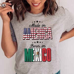Mexican Roots Shirt, American Grown  Mexican Flag, Born In Mexico T-Shirt, USA Mexican Shirt, Mexican Heritage Tshirt, Made in America Tee