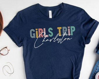 Charleston Bachelorette Party Shirts, Charleston Bach Tshirt, Girls Weekend Shirts, Charleston Bride, Bridal Party Tees,Girls Group Matching