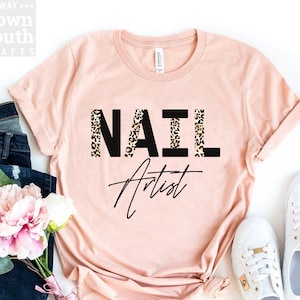 Camisa de artista de uñas, camiseta de artista de uñas, regalo de artista de uñas, camiseta técnica de uñas, salón de uñas, camisa de uñas, cosmetólogo