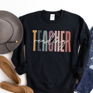 Reading Teacher Sweatshirt, Reading Teacher Sweater, Literacy Teacher, Reading Therapy, Special Education, Reading Coach Mentor