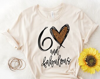 60 And Fabulous Birthday T-Shirt, Womens Party Crew