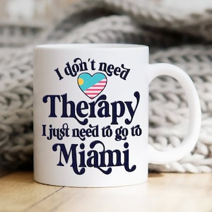 Miami Mug, Moving to Miami, Love Miami, Miami Florida Souvenir, FL, Miami Travel, Florida Holiday, Floridian Gifts, Miami Gift For Her/Him