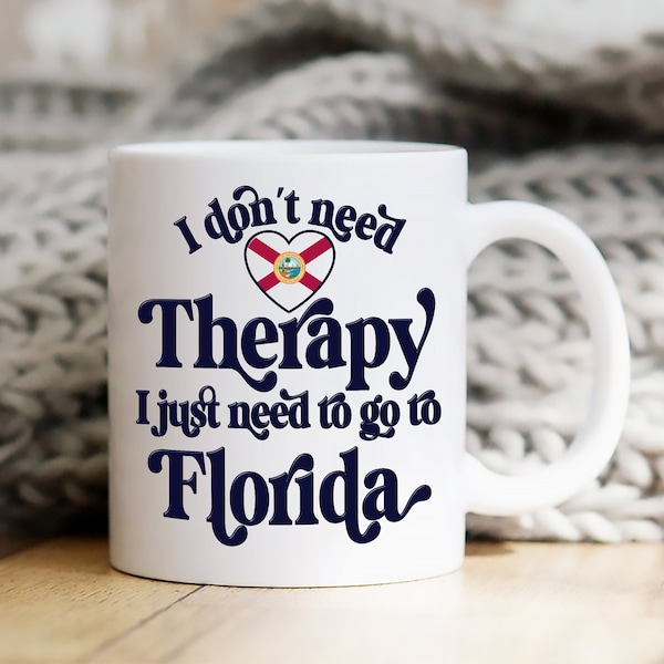 Florida Mug, Souvenir, Long Distance Cup, Friendship Mug, Moving To Florida, Florida Gift, Gift For Floridian, Love Florida, Away From Home