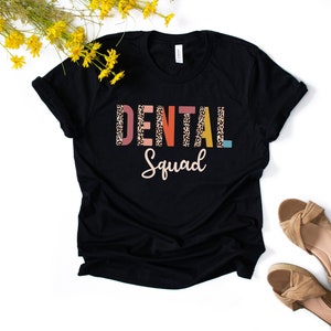 Koszulka Dental Squad, Koszulka gabinetu stomatologicznego, Koszulka dentysty, Koszulka dentysty, Student stomatologii, Asystent stomatologiczny, Prezent dla higienistki stomatologicznej