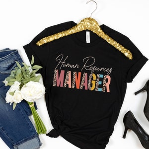 HR manager Shirt, Hr Manager Gift, Hr Manager Present, Shirt For Hr Manager, Human Resources Tee, Human Resources Tee, Leopard Print